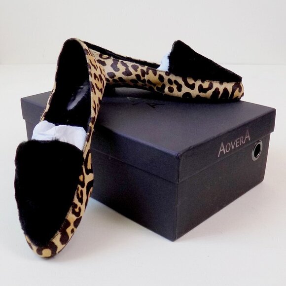 nwt Ariana Bohling alpaca loafers cheetah print - Picture 1 of 11